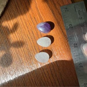 Purple and Pale Pink Teardrop Stone Plugs